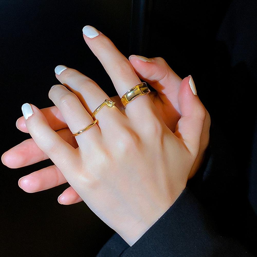 Nhẫn Hở Bằng Hợp Kim Thiết Kế Thắt Nút Sang Trọng