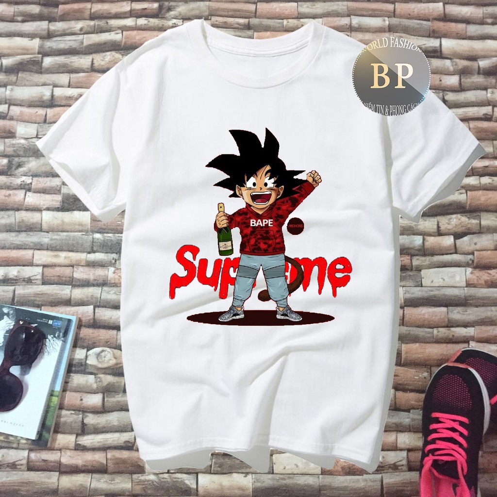 [SIÊU RẺ] ALBUM 34 - BỘ 9 ÁO THUN UNISEX SUPREME GOKU ĐỘC ĐÁO
