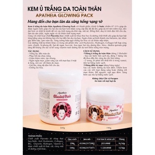 [ TỔNG KHO ] Kem Ủ Trắng Cô Gái Nhật GLOWING PACK