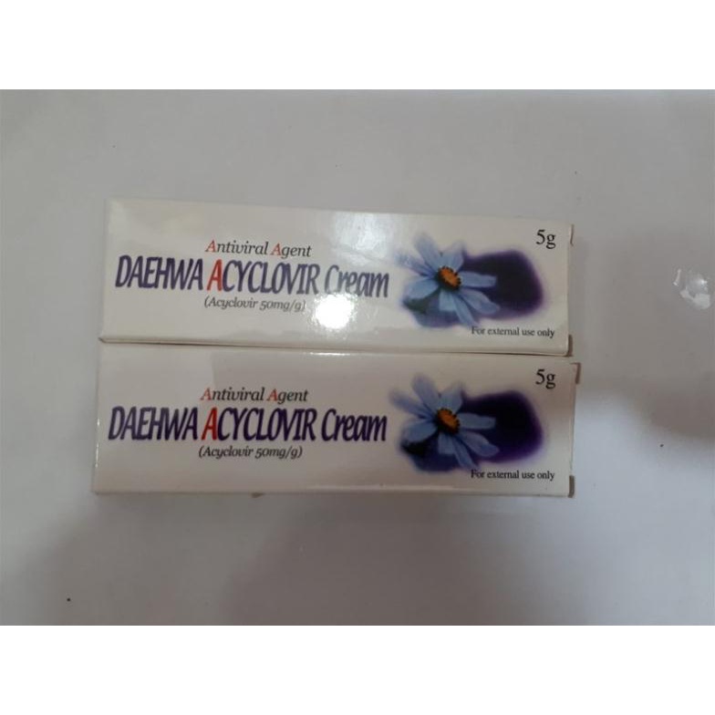 Kem bôi Daehwa Acyclovir 5% Cream tuýp 5g- nhập khẩu Hàn Quốc