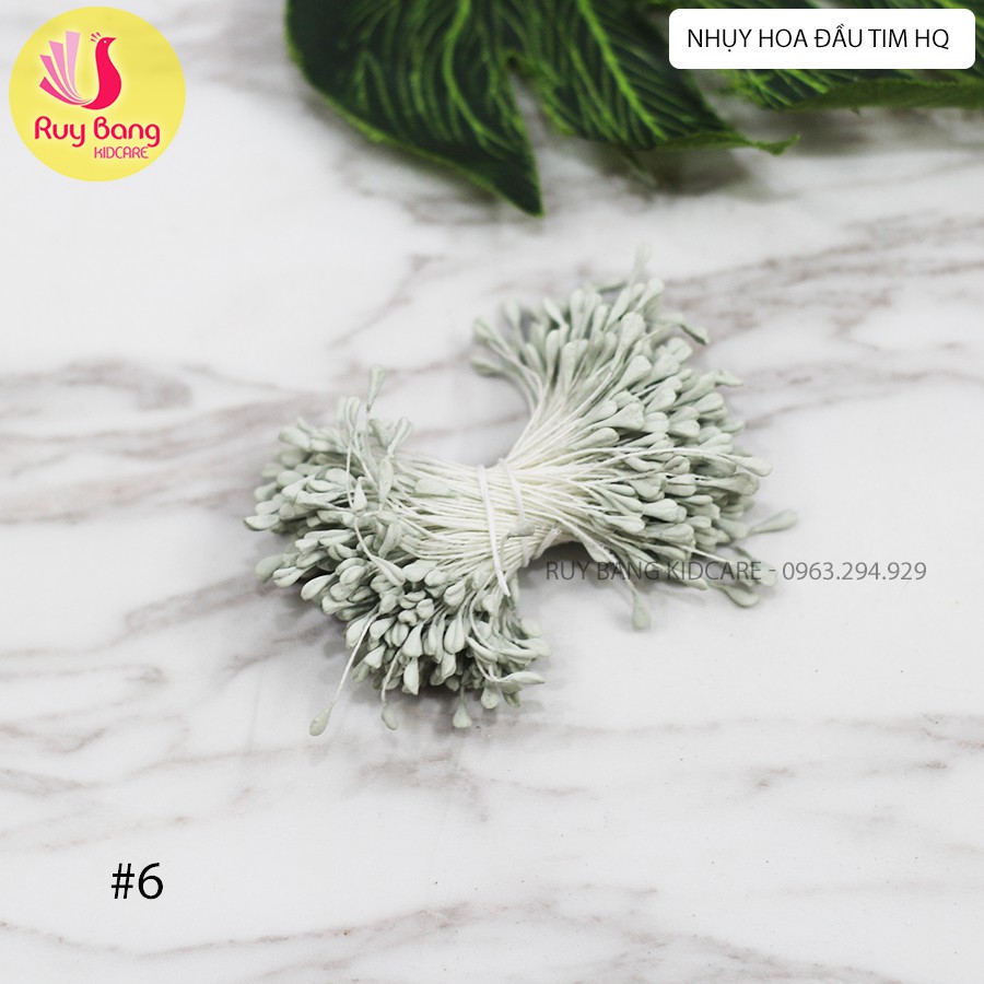 Nhụy hoa đầu tim HQ nguyên liệu làm hoa cài áo