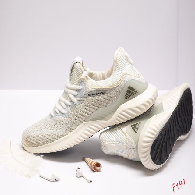 [Full box] GIẦY THỂ THAO ALPHA BOUNCE KEM TRẮNG NAM