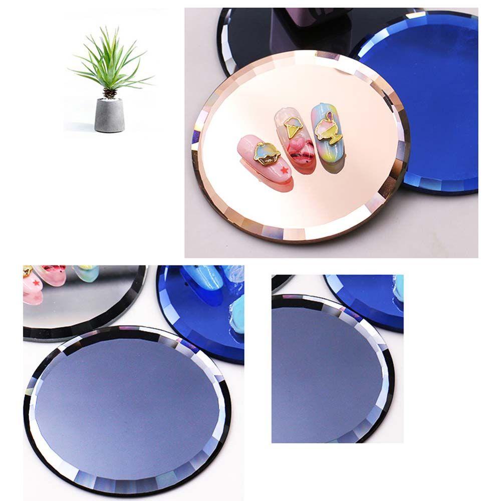 OCEANMAP Khay Tròn Nhiều Màu Sắc Dùng Để Trưng Bày Móng Tay Giả Tiện Lợi