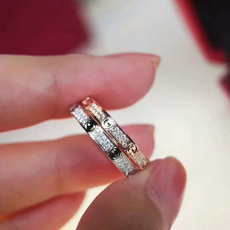 Nhẫn Cặp Đính Đá zircon Sang Trọng Phong Cách Hàn Quốc Nhật Bản