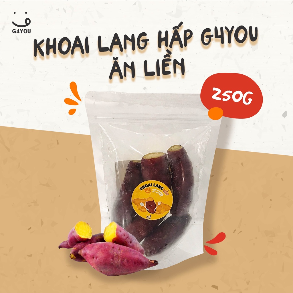 [G4YOU] Khoai Lang Hấp Eatclean G4YOU Ăn Liền 250G