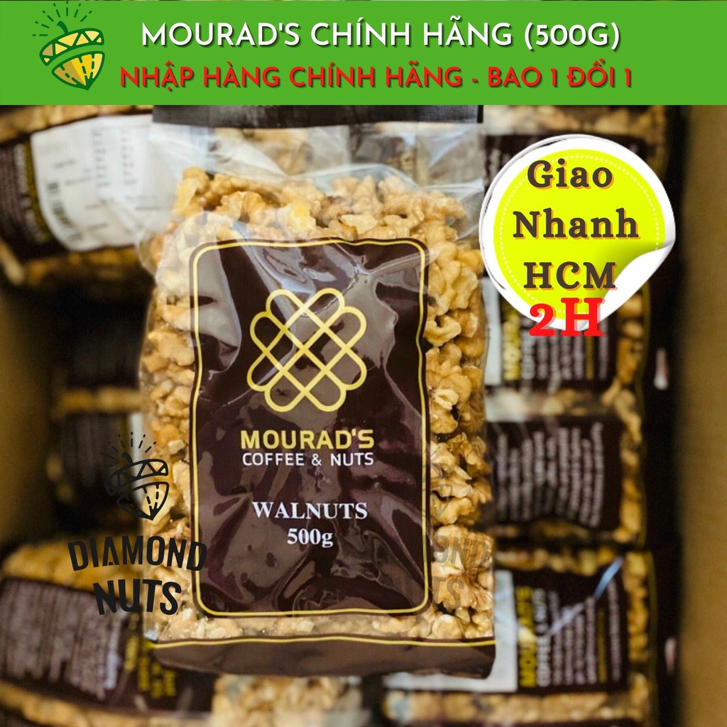 Nhân óc Chó sấy - Hạt óc Chó Tách Vỏ úc Mourad's 500g (Làm sữa / Ăn Kiêng / ăn Vặt/ ăn Dặm) | BigBuy360 - bigbuy360.vn