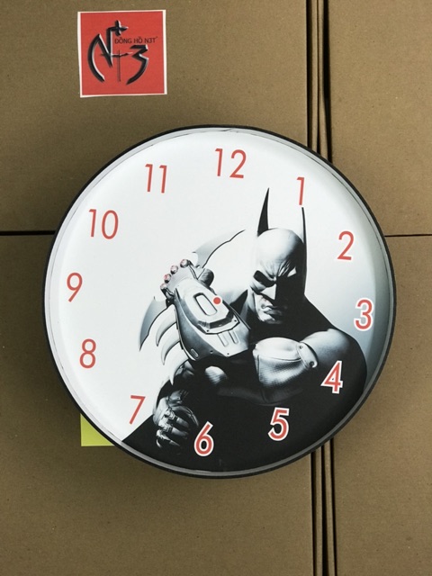 BATMAN - Đồng hồ treo tường trang trí cho bé 30cm