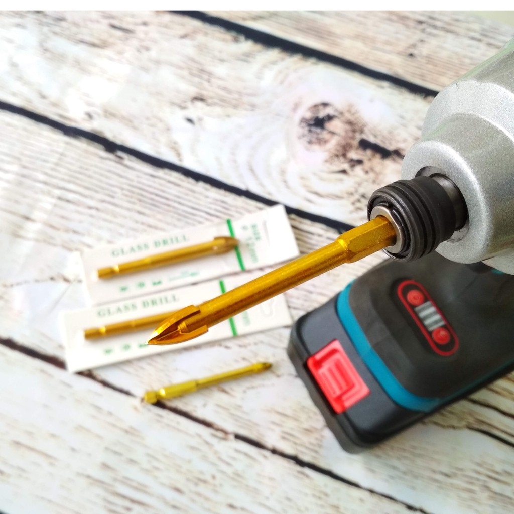 SV Bán lẻ mũi khoan kính 4 lưỡi chuôi lục giác