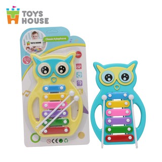 TCCN Đồ chơi nhạc cụ- Đàn gõ Xylophone hình cú mèo đáng yêu Toyshouse