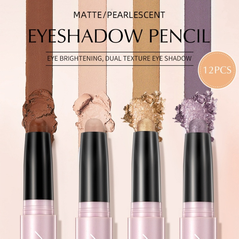 Phấn Mắt Dạng Bút Màu Lì / Nhũ Bắt Sáng Kháng Nước Lâu Trôi