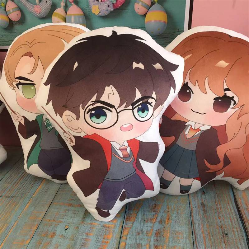 Gối Nhồi Bông Hình Harry Potter Hoạt Hình Trang Trí Nhà Cửa/Làm Quà Tặng Cho Bé