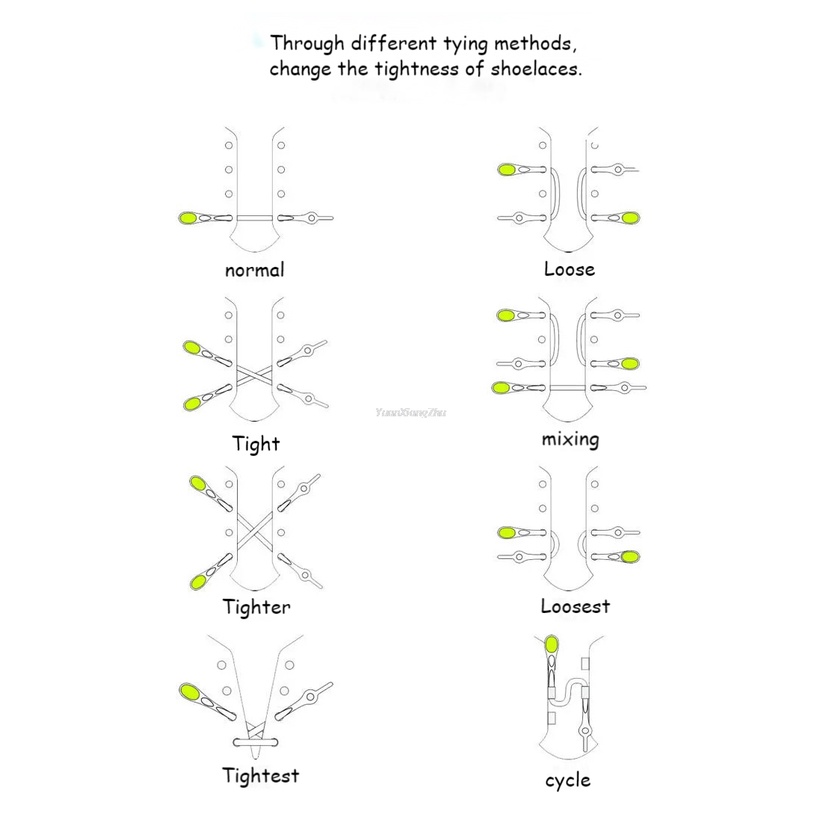 Set 12 Dây Giày Thể Thao Bằng Silicone Tiện Dụng