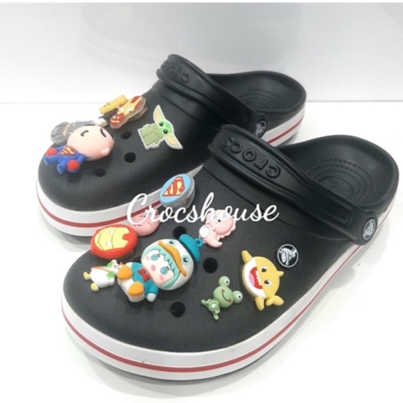 Dép crocs chính hãng, dép sục crocs band nam nữ tặng kèm jibbitz gắn viền chữ ( bảng màu 3) - Crocs house
