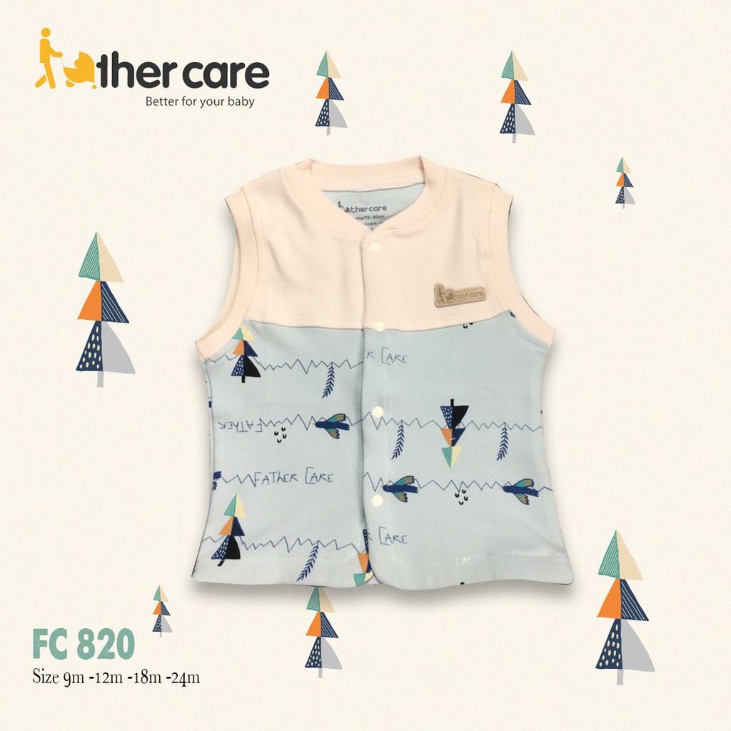 Áo Ghi lê FatherCare trẻ em nỉ - Cây thông (Trơn - HT) FC820