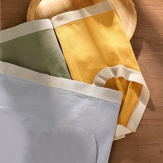 Quần Lót Cotton Nguyên Chất Lưng Cao Không Đường May Kháng Khuẩn Thoải Mái Thoáng Khí Cho Nữ
