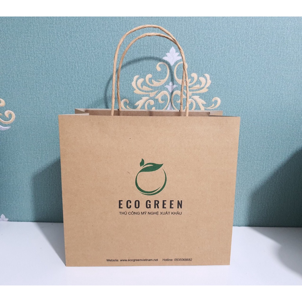 Túi giấy Eco Green, thương hiệu, bền đẹp, thân thiện với môi trường