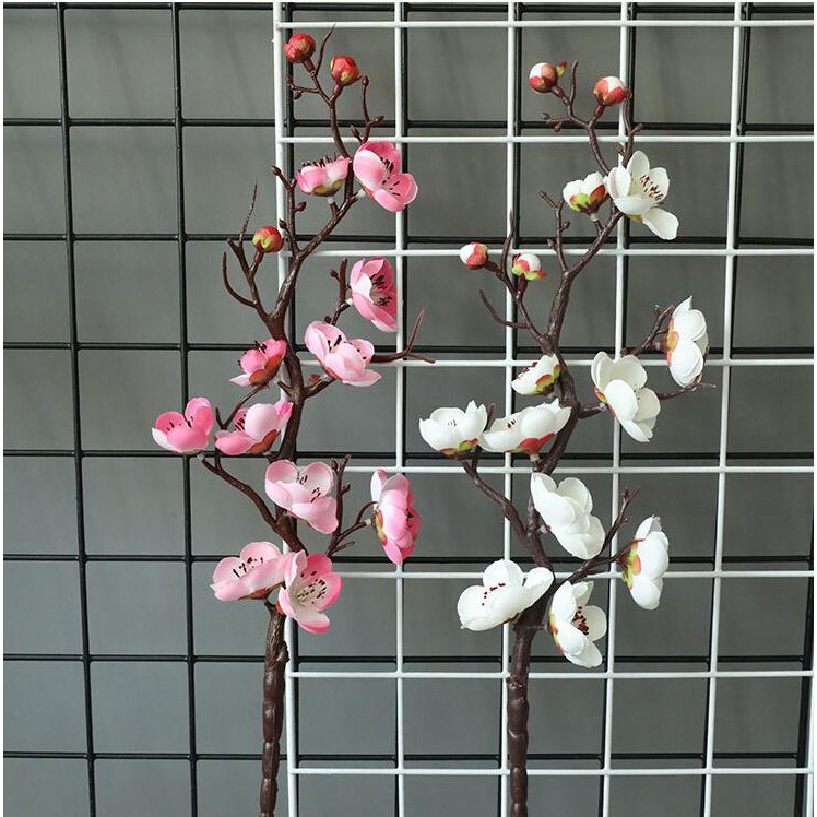 60cm Cành cây hoa anh đào giả dùng trang trí plum blossom wintersweet mùa đông hoa mận