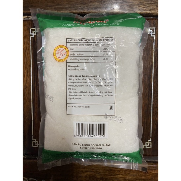 Muối Sạch - Muối Hạt Biển Xanh (700g)