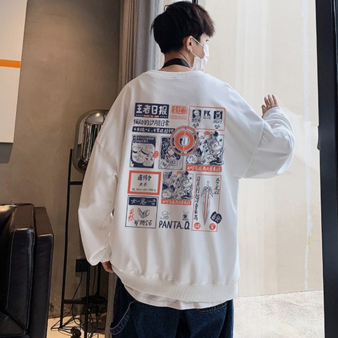 Áo Sweater nam nữ mã SW001 màu nâu, màu trắng, màu đen, màu xanh