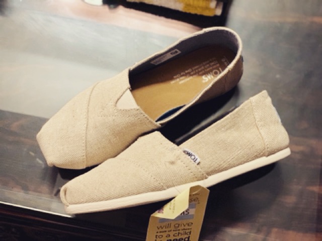 Toms Seasonal Classic Slip On NATURAL METALLIC BURLAP