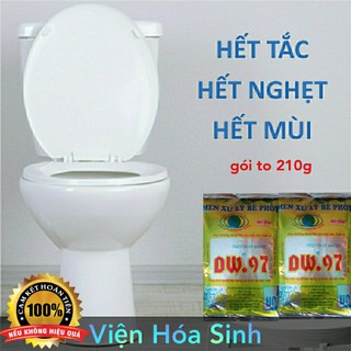 [CHÍNH HÃNG] (20gói) Men vi sinh xử lý hầm cầu bể phốt DW.97 gói to 210g