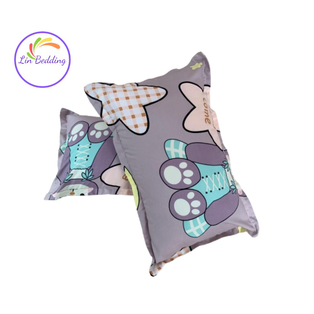 Vỏ gối nằm cotton poly,  vỏ gối đẹp Lin Bedding vỏ gối nằm kích thước 45x65cm (Không kèm ruột) | BigBuy360 - bigbuy360.vn