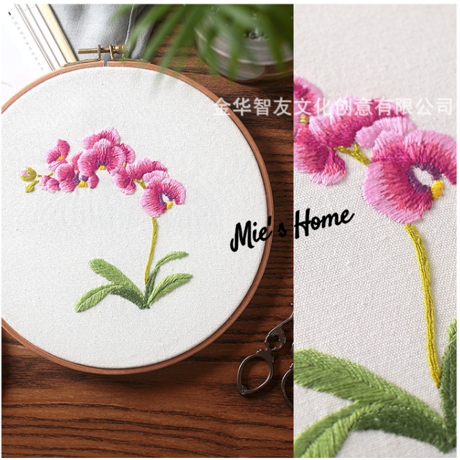 Kit thêu tay - DIY Bộ nguyên liệu thêu tranh HOA  XUÂN / MIE HANDMADE