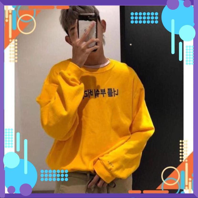 [Mặc Là Sang] ÁO HOODIE SWEAT CHUI ĐẦU IN CHỮ HÀN | BigBuy360 - bigbuy360.vn