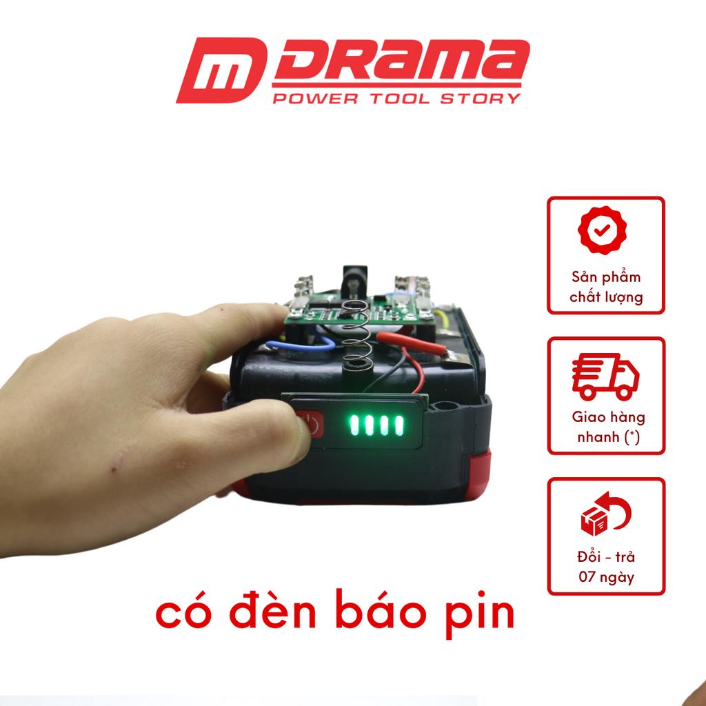 Máy Chuyên Vít Đỏ DRAMA Dòng Cao Cấp D5168 Không Chổi Than 3 Chế Độ 3 đèn Tốc Độ Cao