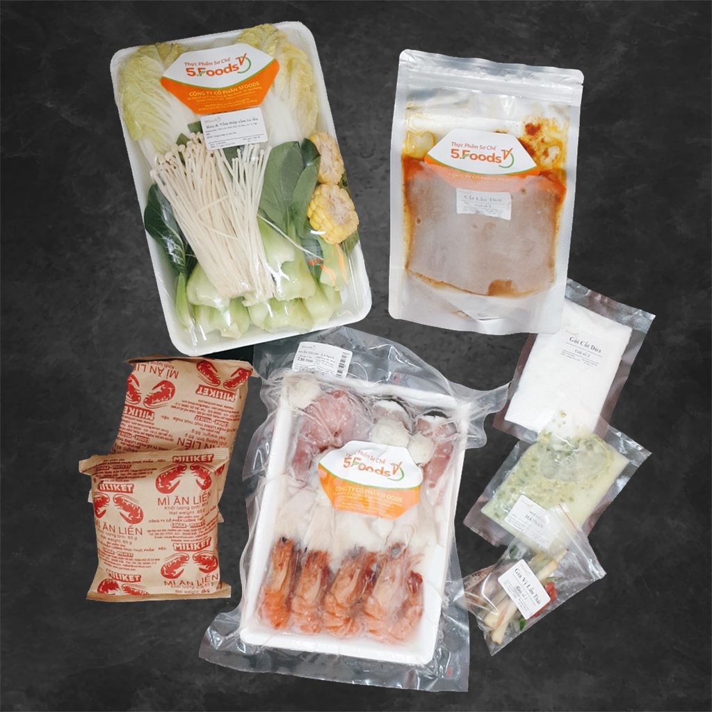 [Ship Hải Phòng] Lẩu Hải Sản 5Foods - Dành cho 3 - 4 người ăn (set) | BigBuy360 - bigbuy360.vn