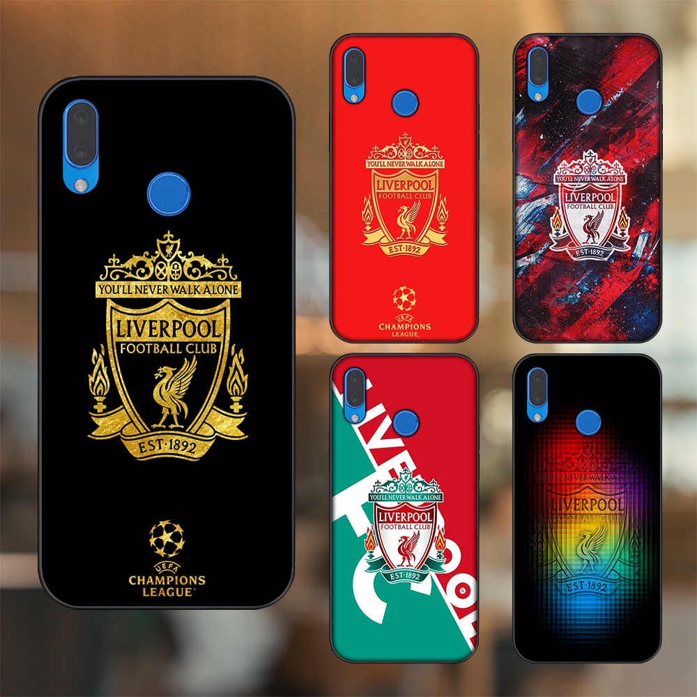 Ốp lưng Huawei Nova 3, Nova 3i, Nova 3e, P20 Lite viền đen in hình Liverpool FC