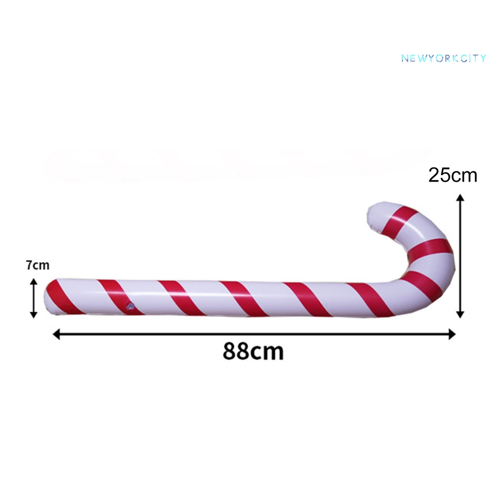 Bong Bóng Bơm Hơi Hình Kẹo Mút Trang Trí Giáng Sinh