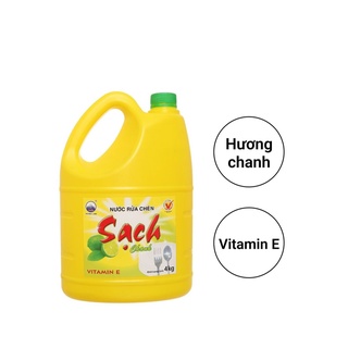 Nước rửa chén Sạch hương Chanh 4kg