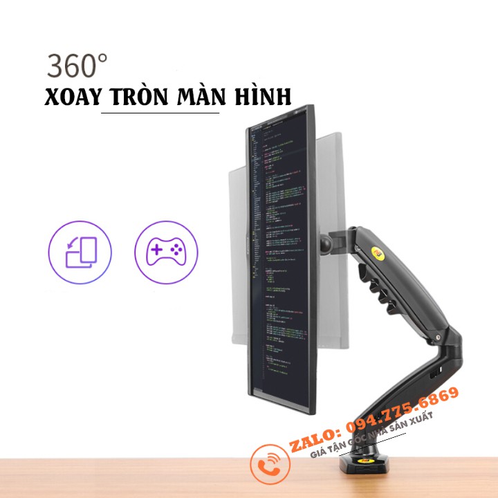 Giá Treo Màn Hình Máy Tính NB F80 / EZ1 17 - 30 Inch - Giá Đỡ Màn Hình F80 Gắn Bàn