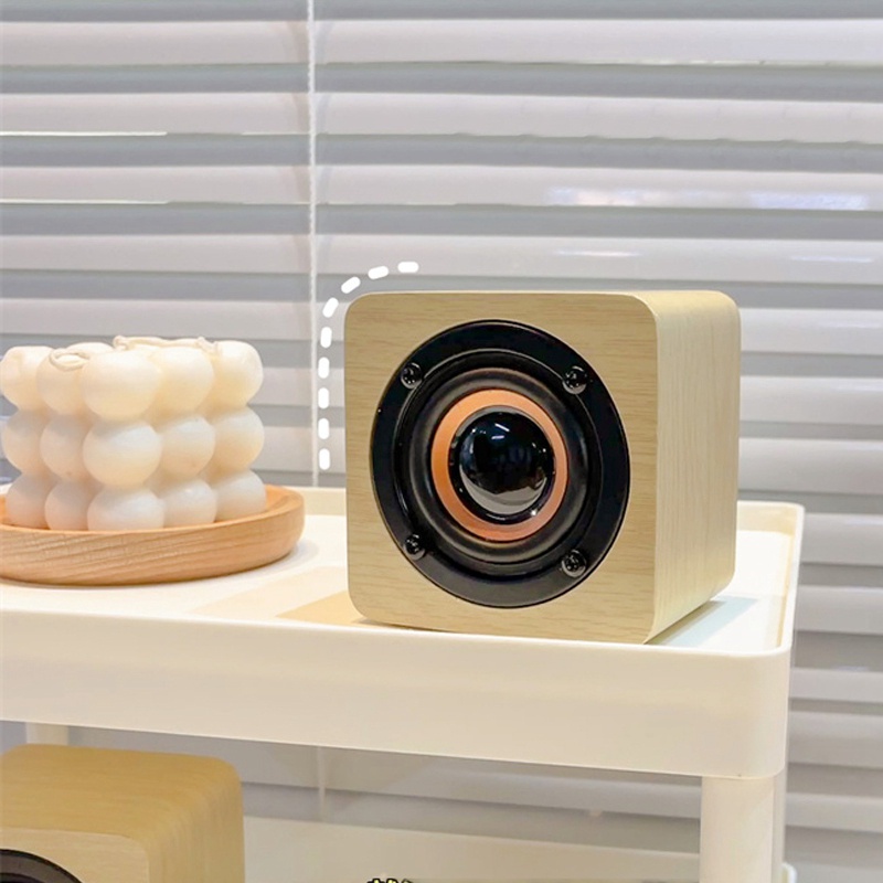 Loa Bluetooth Không Dây Mini Hình Vuông Nhỏ Gọn Thích Hợp Làm Quà Sinh Nhật
