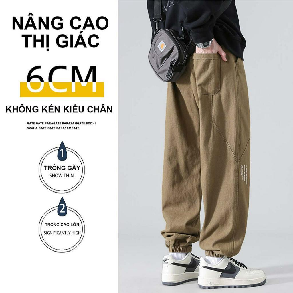 Quần Jogger Kaki Nam quần ống rộng unisex quần âu thể thao hàn quốc Ống Rộng Dây Rút Ulzzang Dễ Phối