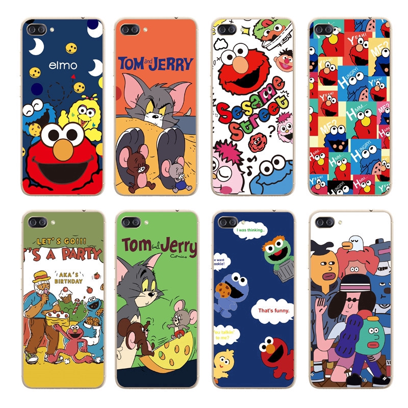 Ốp lưng điện thoại mềm Sesame Street dành cho ASUS Zenfone 4 MAX Pro ZC554KL/ ZC551KL/ ZC550KL/ZC520KL