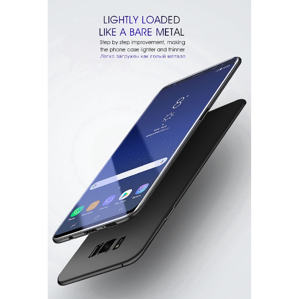 Ốp điện thoại bằng PC cứng siêu mỏng dành cho Samsung Galaxy S9 S8 S7 S6 Edge Plus S5