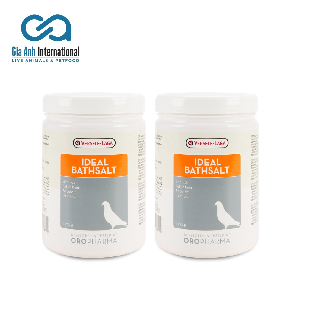 Muối Tắm Dành Cho Mọi Loại Chim Cảnh - Versele-Laga Ideal Bathsalt Giúp Chim Thư Giãn, Làm Sách Da, Lông Hộp 1kg