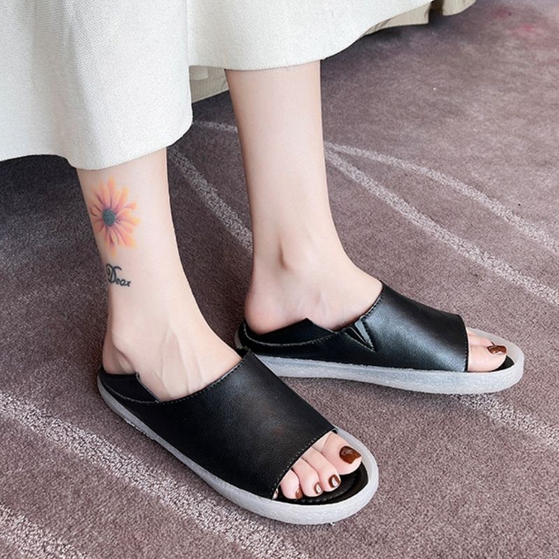 Giày Nữ / Dép Sandal Da Hở Mũi Đế Dẻo Mery Shoes Phong Cách Hàn Quốc - MPS251