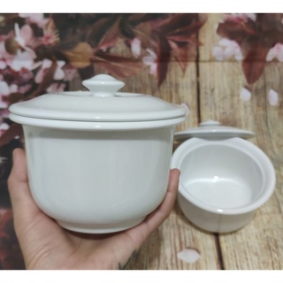 Thố chưng yến sứ Minh Long loại lớn đựng được 2-4 chén - thố chưng yến sứ minh long