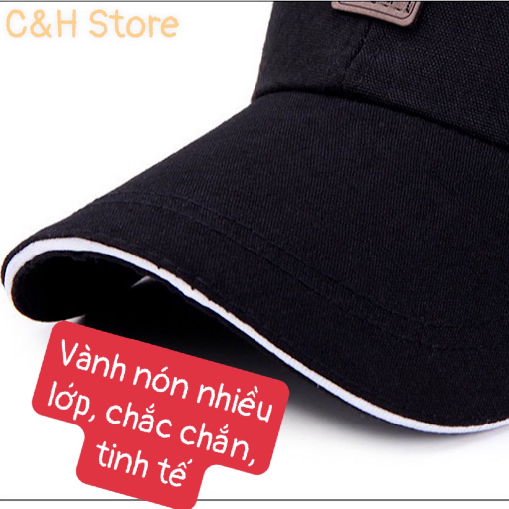 Mũ lưỡi trai logo thêu nổi EDIKO, nón kết nam nữ form unisex phong cách ulzzzang Hàn Quốc vải cotton N08