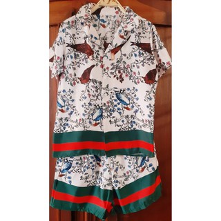 Bộ pijama lụa đùi cộc tay siêu mát 139k