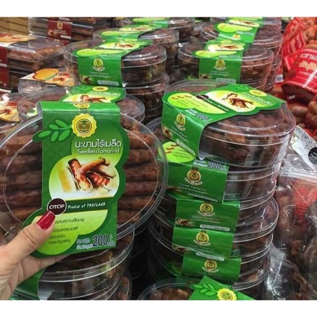 Me không hạt Thái Lan vị chua ngọt 200g, me tách hạt ăn vặt ngon rẻ Sài Gòn