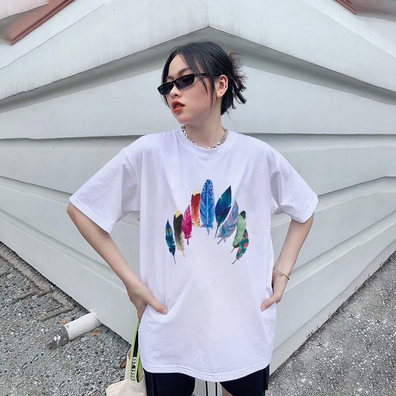 Áo Phông Nữ Cotton 100% In Hình 3D Cao Cấp Phong Cách - Áo Thun Gildan Nam Nữ Unisex Ngắn Tay Chất Mát Mùa Hè Szone PF45