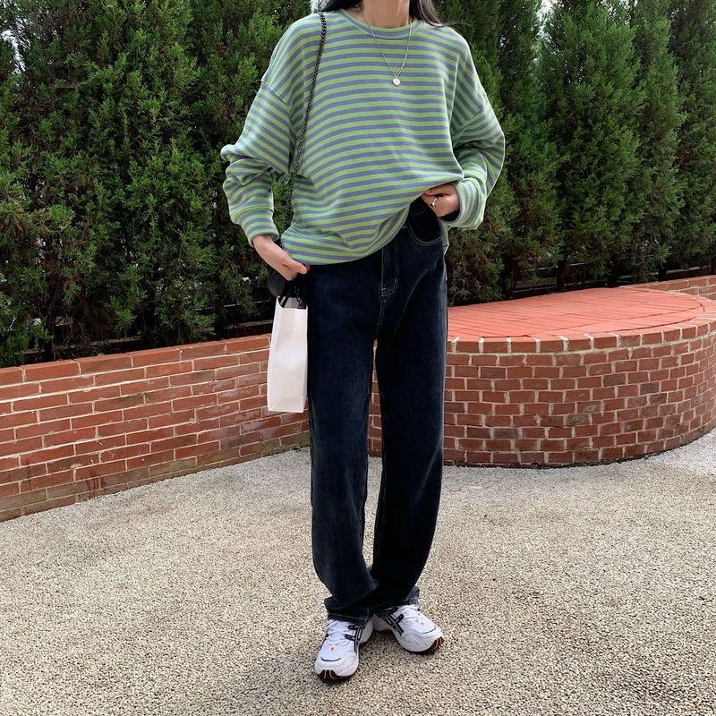 Jiashucheng Quần Jean Xám Khói Dáng Rộng Lưng Cao Ống Rộng Thời Trang Mùa Thu Mới Cho Nữ Mopp