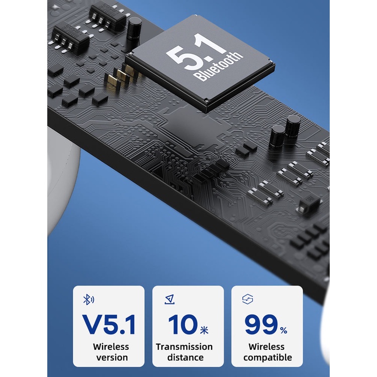 Tai nghe Bluetooth TWS Remax TWS-10 Plus V5.1 (Trắng) - Hãng phân phối