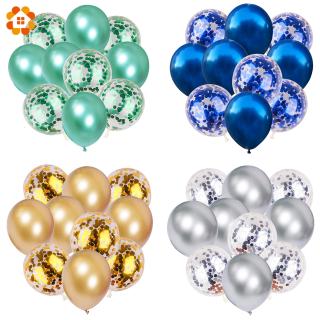 Set 10 Bong Bóng Cao Su 12 Inch Nhiều Màu Sắc Dùng Để Trang Trí Tiệc
