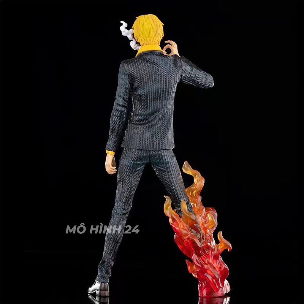 [32cm] Mô hình đồ chơi Vinsmoke Sanji hắc cước nhả khói Figure haki ONE PIECE ONEPIECE ĐẢO HẢI TẶC VUA HẢI TẶC áo Trắng