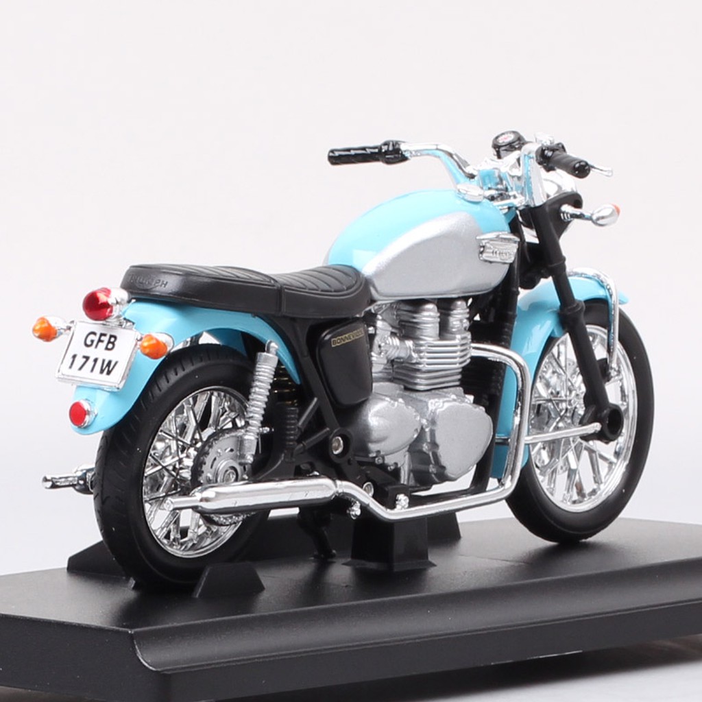 MÔ HÌNH XE MOTO Siêu xe TRIUMPH 2002 BONNEVILLE - WELLY tỷ lệ 1:18